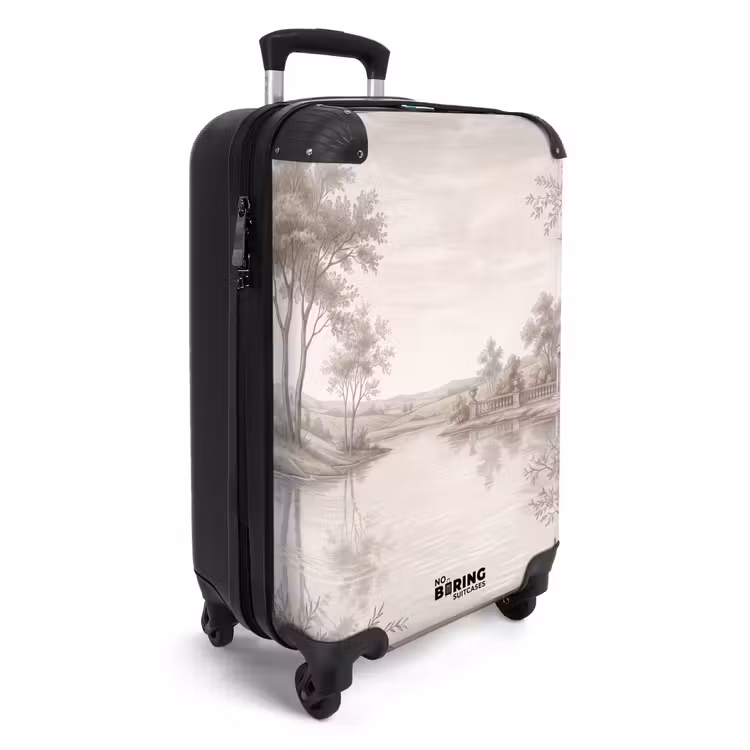 Koffer - Terrasse – Wasser – Natur – Landschaft - Terras - Water - Natuur - Landschap NBS - Handbagage koffer - Volwassenen Unisex middel