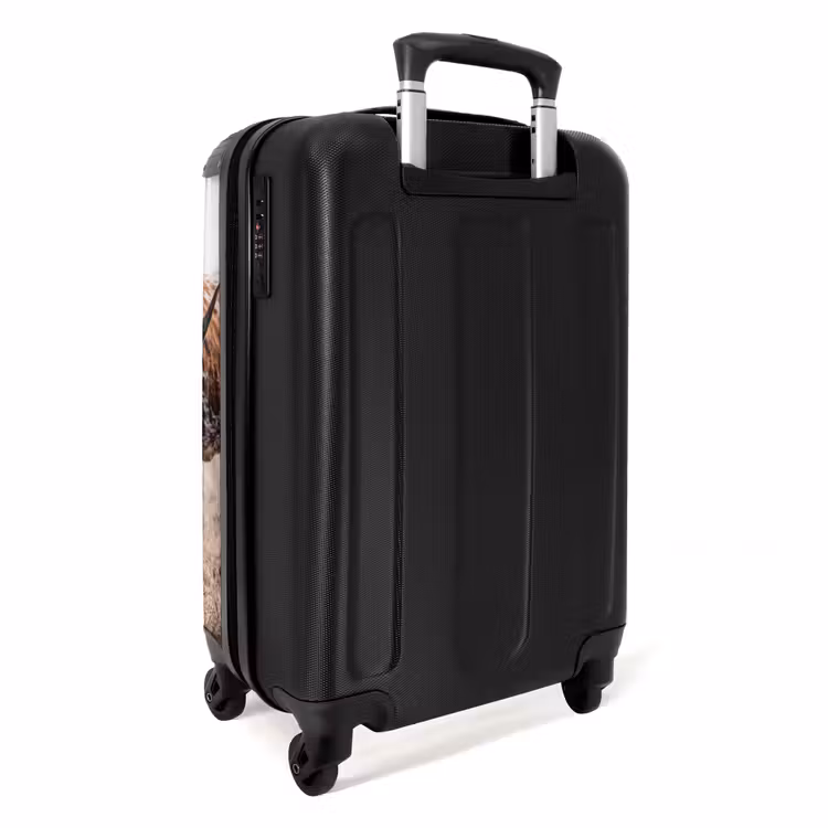 Koffer - Texas Longhorn – Kalb – Weide – Tiere - Texas Longhorn - Kalf - Weide - Dieren NBS - Handbagage koffer - Volwassenen Unisex middel