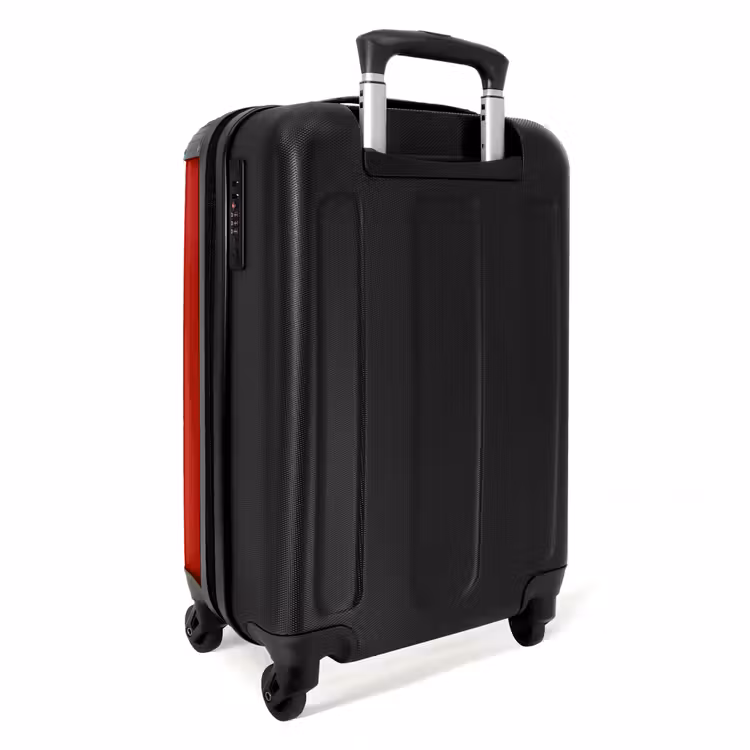 Koffer - Text – Reichtum – Motivation – Rot – Modern - Tekst - Rijkdom - Motivatie - Rood - Modern NBS - Handbagage koffer - Vrouwen middel