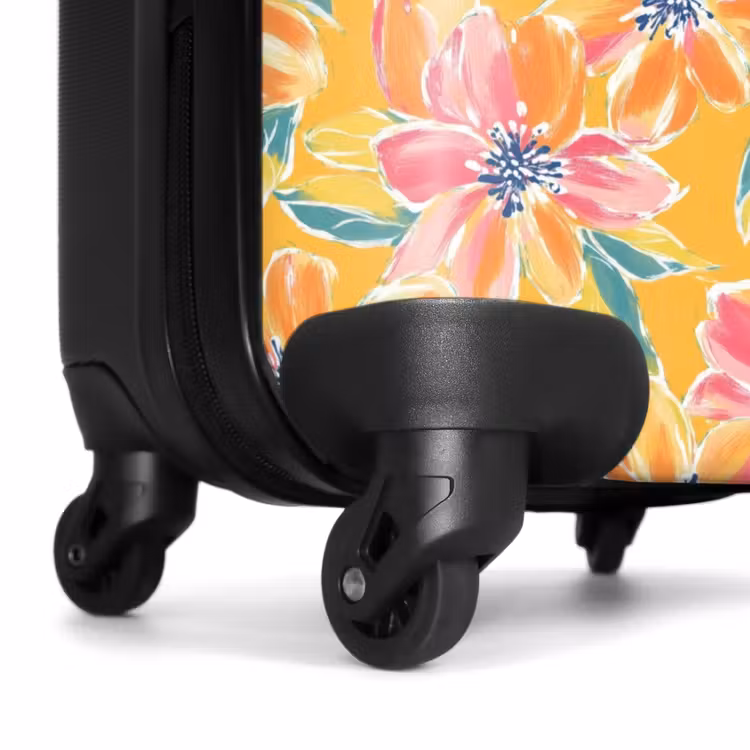 Koffer - Textur – Blumen – Farbenfroh - Textuur - Bloemen - Kleurrijk NBS - Handbagage koffer - Vrouwen middel
