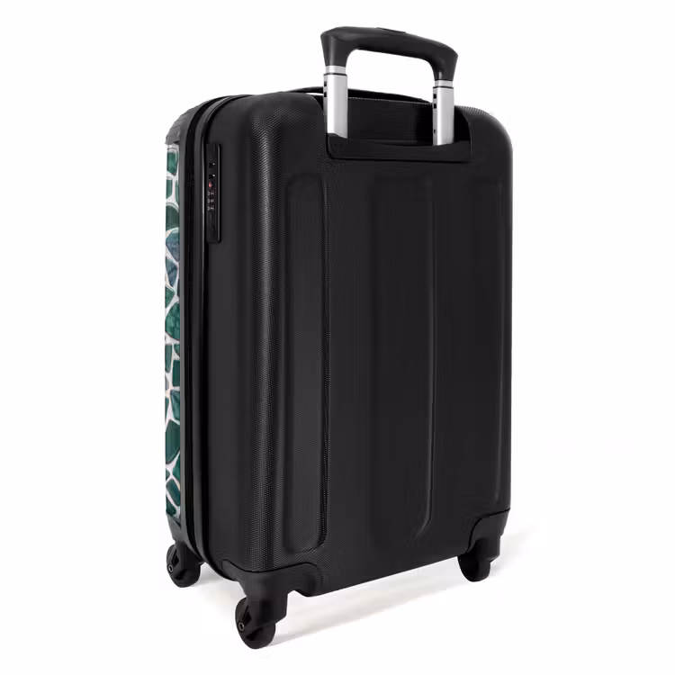 Koffer - Textur – Stein – Grün – Abstrakt – Muster - Textuur - Steen - Groen - Abstract - Patroon NBS - Handbagage koffer - Vrouwen middel