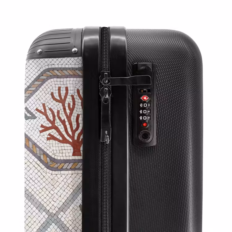 Koffer - Tier – Mosaik – Meer – Klassisch – Braun - Dier - Mozaïek - Zee - Klassiek - Bruin NBS - Handbagage koffer - Volwassenen Unisex middel