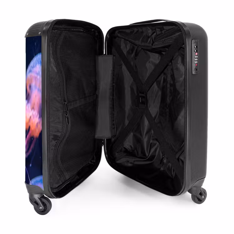 Koffer - Tier – Unterwasser – Natur – Rosa – Geheimnisvoll - Dier - Onderwater - Natuur - Roze - Mysterieus NBS - Handbagage koffer - Volwassenen Unisex middel