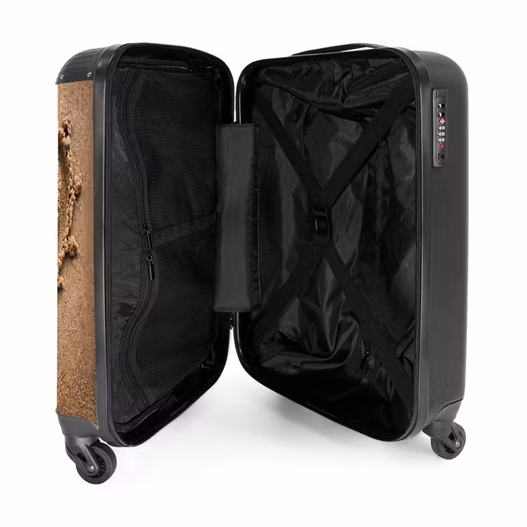 Koffer - Tiere – Herz – Strand – Sand – Rosa - Dieren - Hart - Strand - Zand - Roze NBS - Handbagage koffer - Vrouwen middel