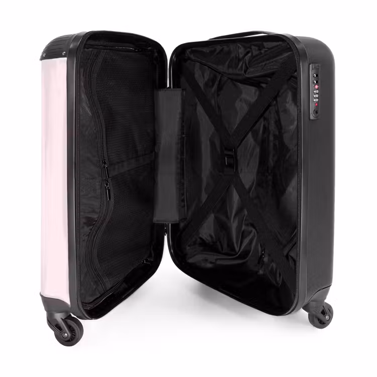 Koffer - Tiere – Profil – Zusammenfassung – Rosa – Blau - Dieren - Profiel - Abstract - Roze - Blauw NBS - Handbagage koffer - Vrouwen middel