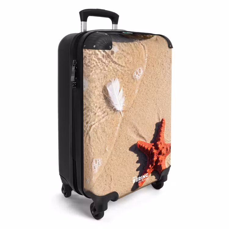 Koffer - Tiere – Strand – Meer – Natur – Rot - Dieren - Strand - Zee - Natuur - Rood NBS - Handbagage koffer - Vrouwen middel