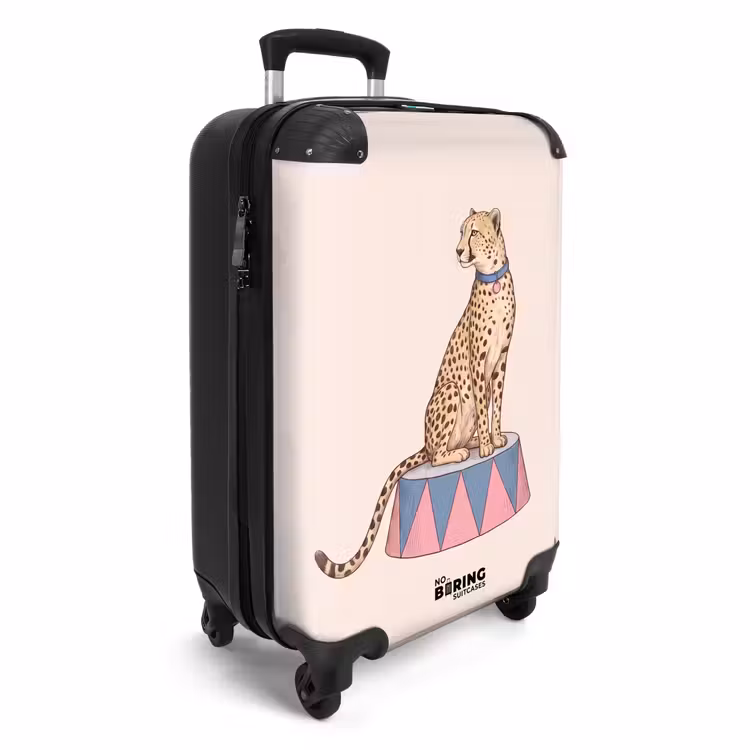 Koffer - Tiere – Zirkus – Illustration – Vintage – Rosa - Dieren - Circus - Illustratie - Vintage - Roze NBS - Handbagage koffer - Vrouwen middel