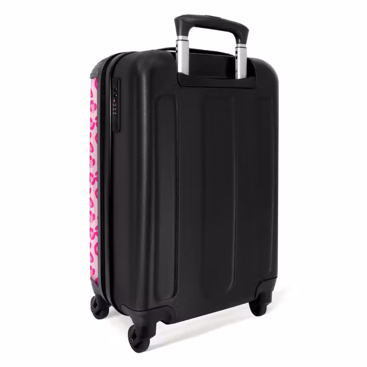 Koffer - Tiermuster – Muster – Abstrakt – Modern – Rosa - Dierenprint - Patroon - Abstract - Modern - Roze NBS - Handbagage koffer - Vrouwen middel