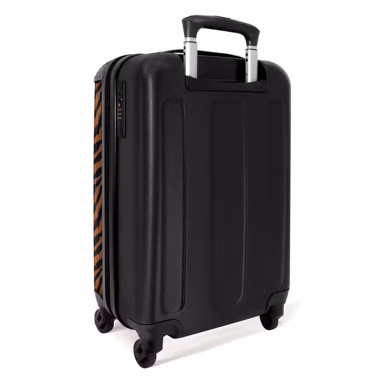 Koffer - Tiger - Mantel - Schwarz - Tijger - Vacht - Zwart NBS - Handbagage koffer - Vrouwen middel