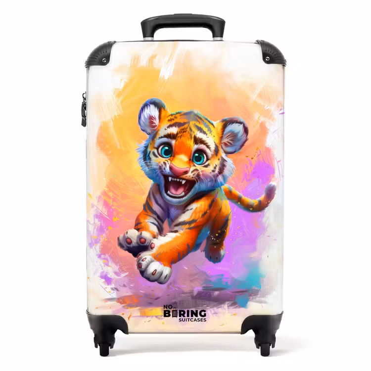 Tommy tijger NBS - Handbagage koffer - Unisex middel -productfoto_3d