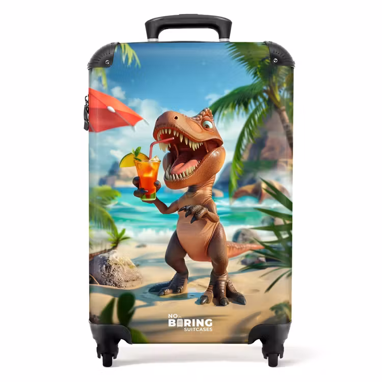 tropisaurus rex NBS - Handbagage koffer - Unisex middel -productfoto_recht