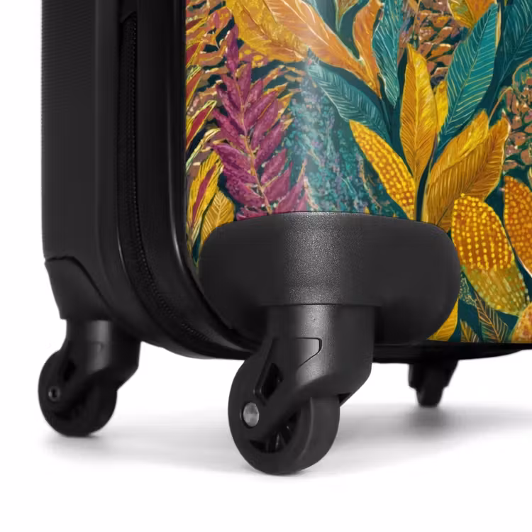 Koffer - Tropisch – Botanisch – Muster – Farbenfroh – Exotisch - Tropische - Botanisch - Patroon - Kleurrijk - Exotisch NBS - Handbagage koffer - Vrouwen middel