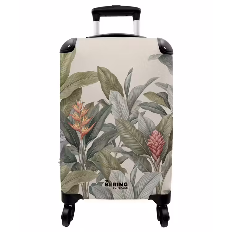 Koffer - Tropisch – Pflanzen – Modern – Grün - Tropisch - Planten - Modern - Groen NBS - Handbagage koffer - Vrouwen middel