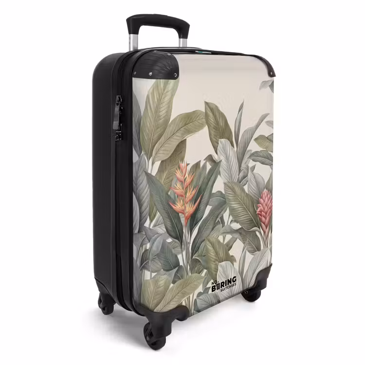 Koffer - Tropisch – Pflanzen – Modern – Grün - Tropisch - Planten - Modern - Groen NBS - Handbagage koffer - Vrouwen middel