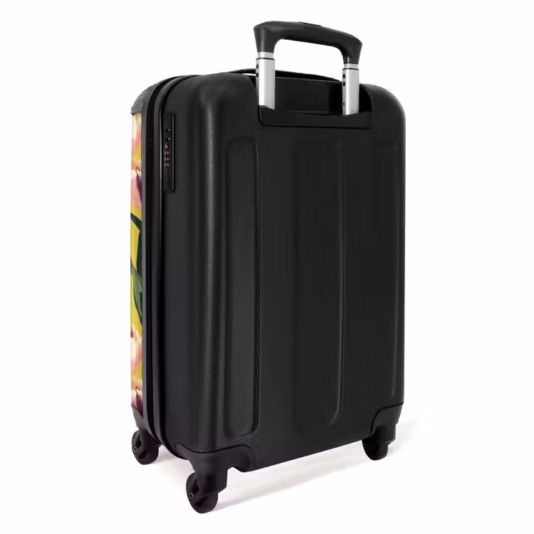 Koffer - Tulpen – Botanisch – Gelb - Tulpen - Botanisch - Geel NBS - Handbagage koffer - Vrouwen middel