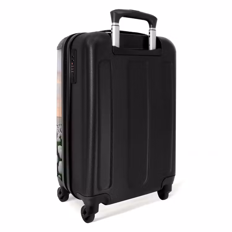 Koffer - Tulpen – Landschaft – Weiß - Tulpen - Landschap - Wit NBS - Handbagage koffer - Vrouwen middel