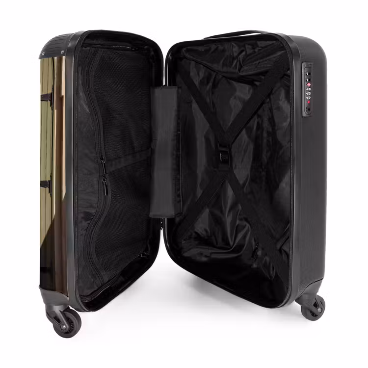 Koffer - Tür – Holz – Architektur – Grün – Rustikal - Deur - Hout - Architectuur - Groen - Rustiek NBS - Handbagage koffer - Volwassenen Unisex middel