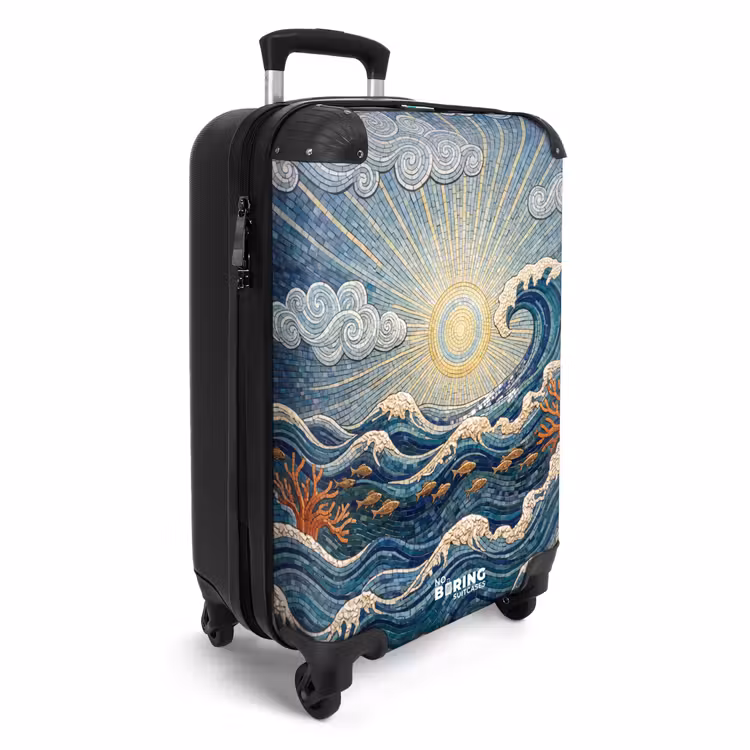 Koffer - Unterwasser – Korallen – Fische – Natur – Kunst - Onderwater - Koraal - Vis - Natuur - Kunst NBS - Handbagage koffer - Volwassenen Unisex middel