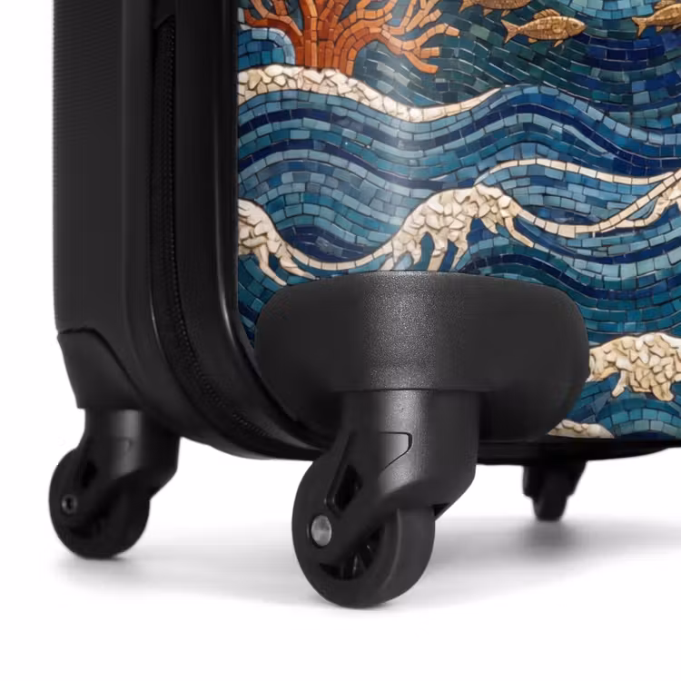Koffer - Unterwasser – Korallen – Fische – Natur – Kunst - Onderwater - Koraal - Vis - Natuur - Kunst NBS - Handbagage koffer - Volwassenen Unisex middel