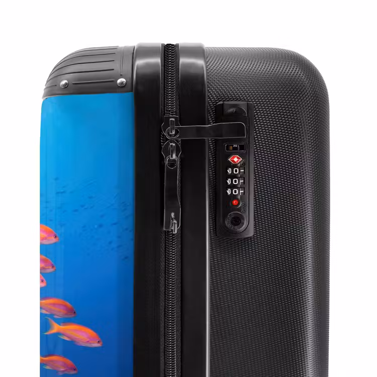 Koffer - Unterwasser – Korallenriff – Fische – Ozean – Natur - Onderwater - Koraalrif - Vissen - Oceaan - Natuur NBS - Handbagage koffer - Volwassenen Unisex middel
