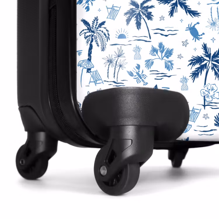 Vakantie patroon blauw NBS - Handbagage koffer - Volwassenen Unisex middel -wiel