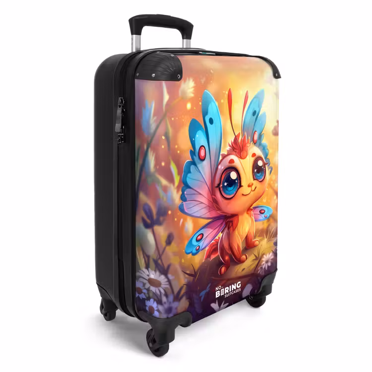 Valerio vlinderachtig NBS - Handbagage koffer - Unisex middel -productfoto_3d