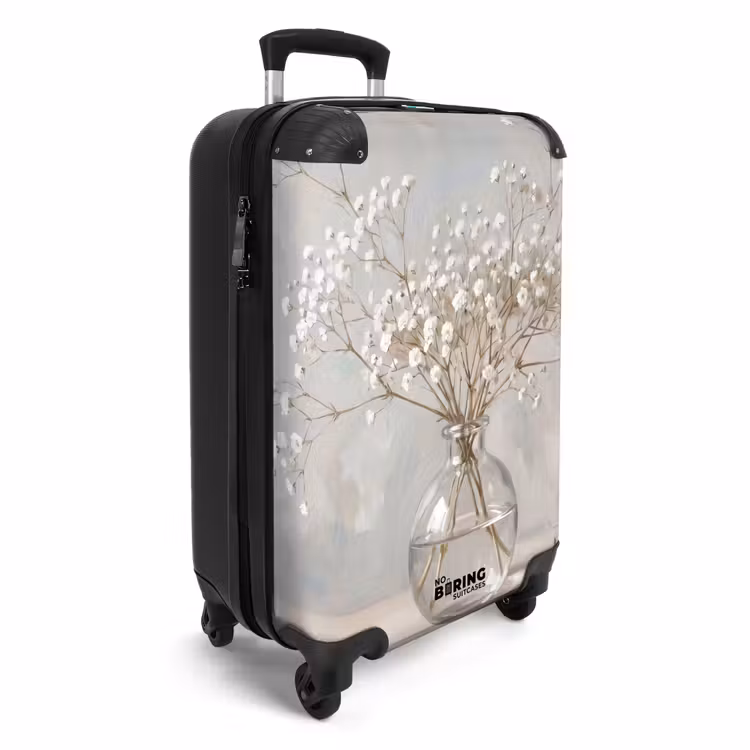 Koffer - Vase – Gipskraut – Weiß - Vaas - Gipskruid - Wit NBS - Handbagage koffer - Vrouwen middel