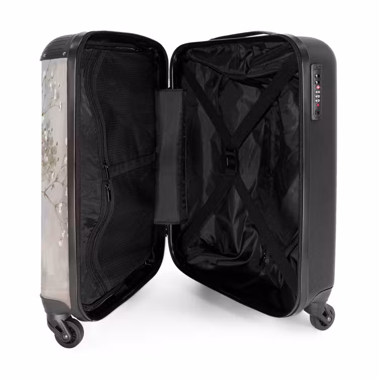 Koffer - Vase – Gipskraut – Weiß - Vaas - Gipskruid - Wit NBS - Handbagage koffer - Vrouwen middel