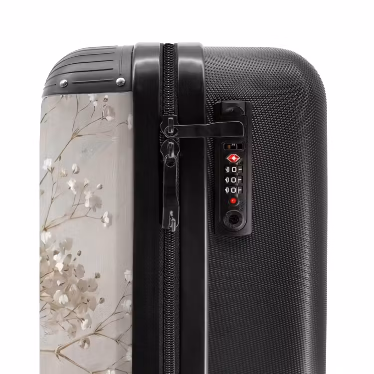 Koffer - Vase – Gipskraut – Weiß - Vaas - Gipskruid - Wit NBS - Handbagage koffer - Vrouwen middel
