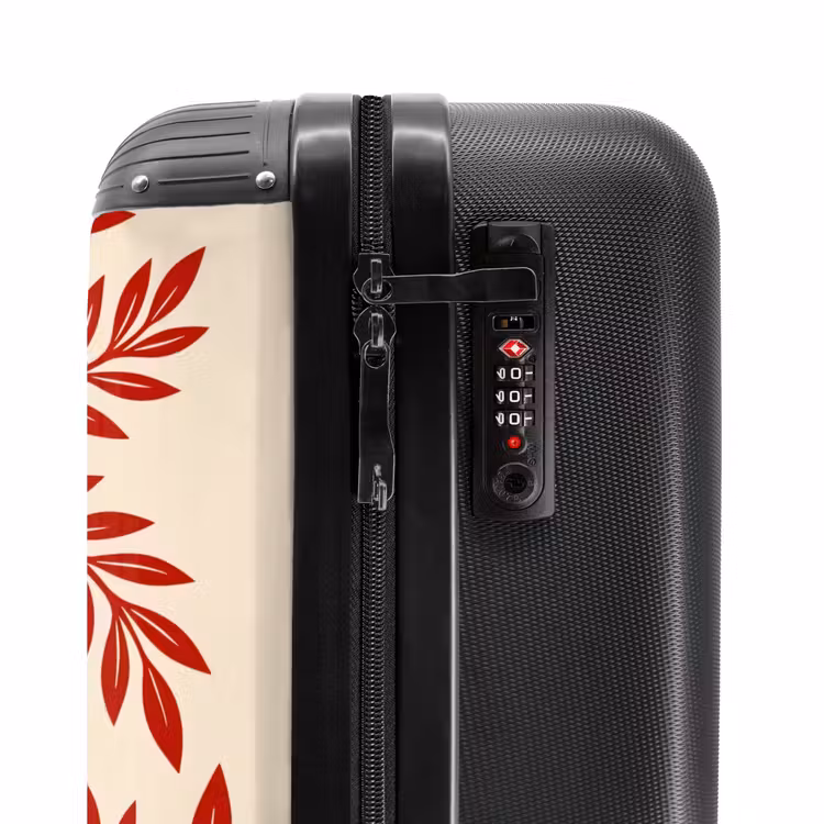 Koffer - Vase – Pflanzen – Dekoration – Abstrakt – Rot - Vaas - Planten - Decoratie - Abstract - Rood NBS - Handbagage koffer - Vrouwen middel