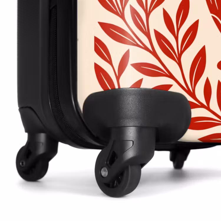 Koffer - Vase – Pflanzen – Dekoration – Abstrakt – Rot - Vaas - Planten - Decoratie - Abstract - Rood NBS - Handbagage koffer - Vrouwen middel
