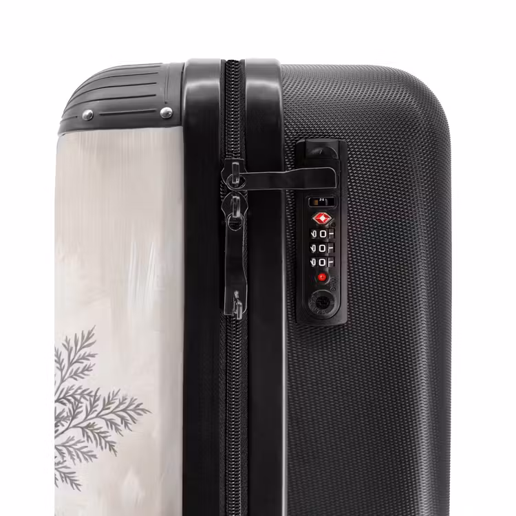 Koffer - Vasen – Blätter – Grün - Vazen - Bladeren - Groen NBS - Handbagage koffer - Vrouwen middel