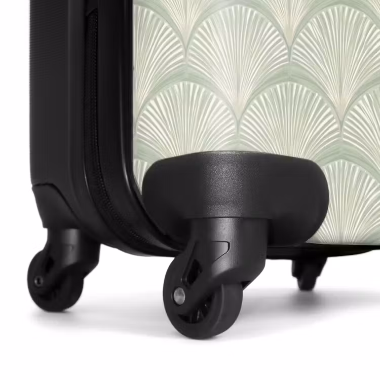 Koffer - Ventilatoren - Muster - Grün - Waaiers - Patroon - Groen NBS - Handbagage koffer - Vrouwen middel