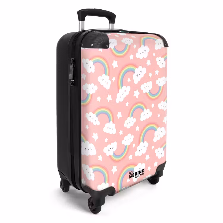 Dromerige regenbooghemel NBS - Handbagage koffer - Unisex middel -productfoto_3d