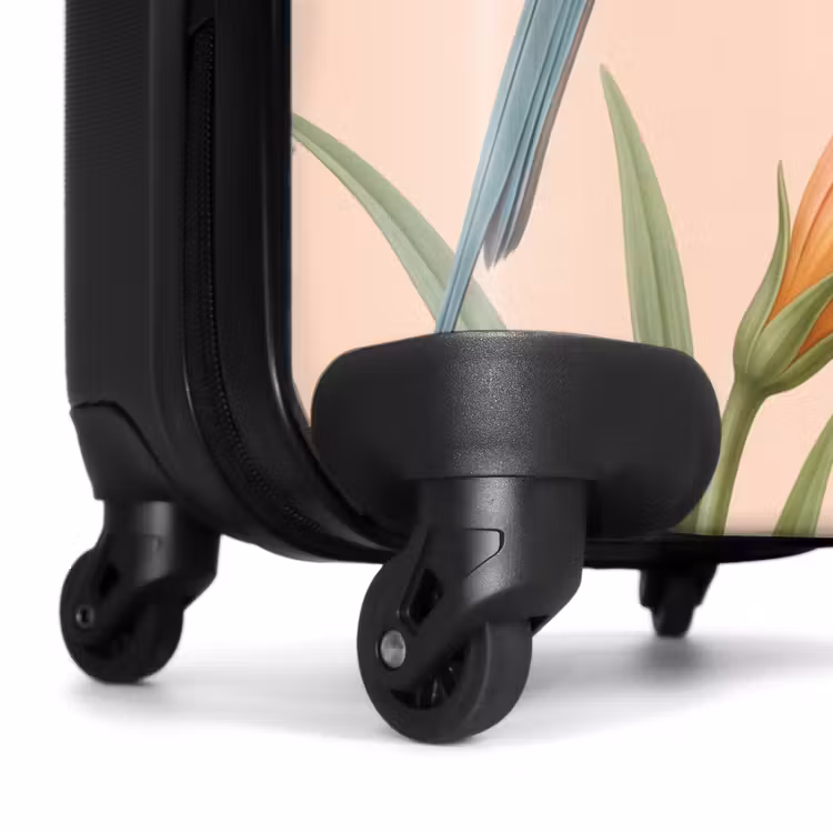 Koffer - Vogel – Blume – Natur – Rosa - Vogel - Bloem - Natuur - Roze NBS - Handbagage koffer - Vrouwen middel