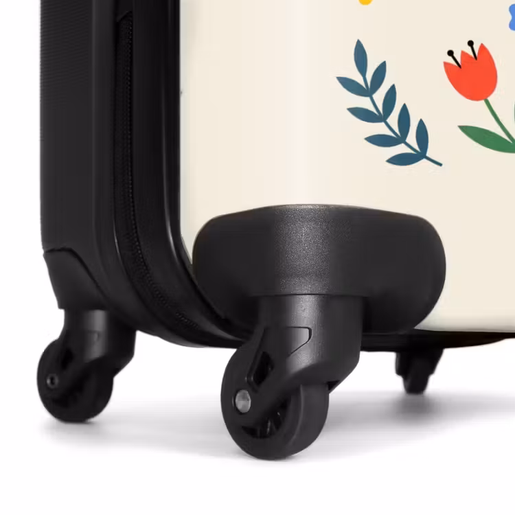Koffer - Vögel – Blumen – Folk – Bunt – Tiere - Vogel - Bloemen - Folk - Kleurrijk - Dieren NBS - Handbagage koffer - Vrouwen middel