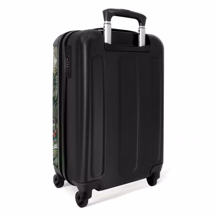 Koffer - Vogel – Dschungel – Natur – Mosaik – Grün - Vogel - Jungle - Natuur - Mozaïek - Groen NBS - Handbagage koffer - Volwassenen Unisex middel