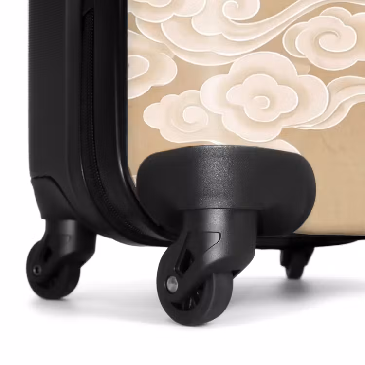 Koffer - Vögel – Fliegen – Beige - Vogels - Vliegen - Beige NBS - Handbagage koffer - Volwassenen Unisex middel