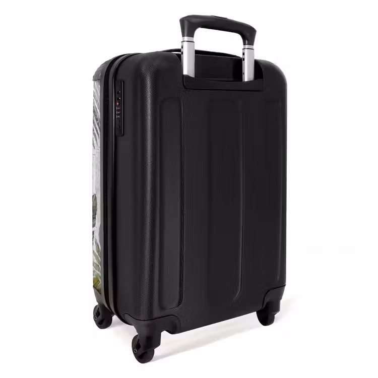 Koffer - Vogel – fliegend – tropisch – Mosaik – grün - Vogel - Vliegend - Tropisch - Mozaïek - Groen NBS - Handbagage koffer - Volwassenen Unisex middel