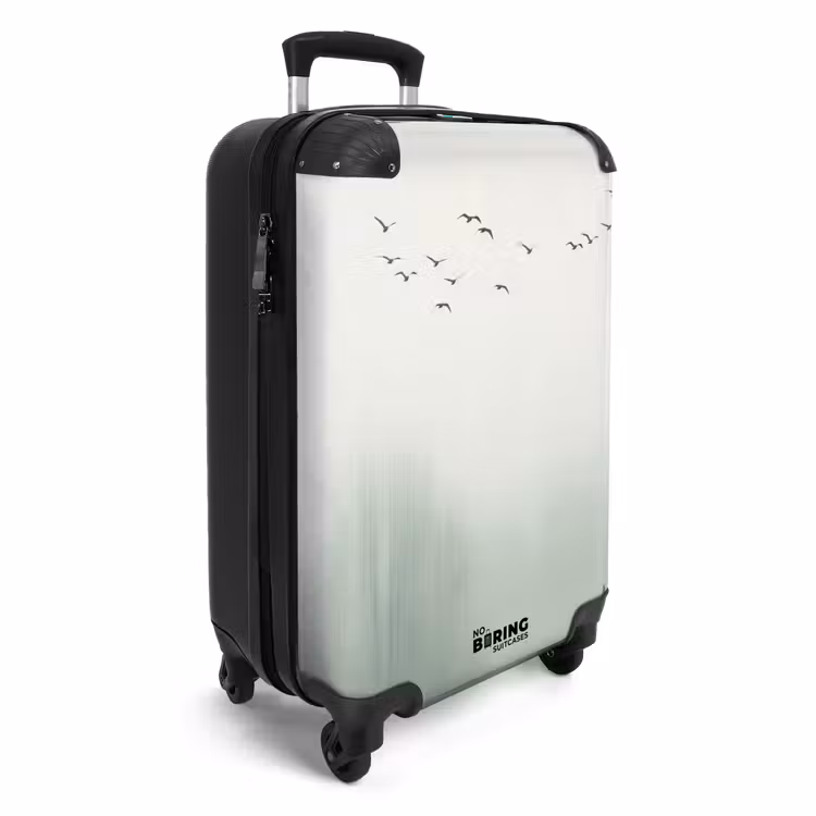 Koffer - Vogel – Flug – Natur – Minimalistisch - Vogel - Vlucht - Natuur - Minimalistisch NBS - Handbagage koffer - Volwassenen Unisex middel