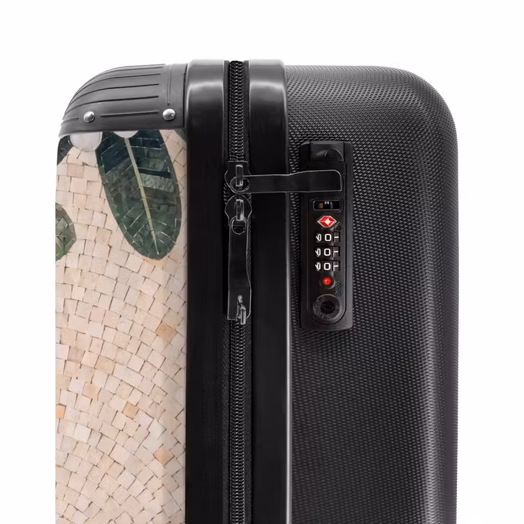 Koffer - Vogel – Mosaik – Tropisch – Natur – Bunt - Vogel - Mozaïek - Tropisch - Natuur - Kleurrijk NBS - Handbagage koffer - Volwassenen Unisex middel