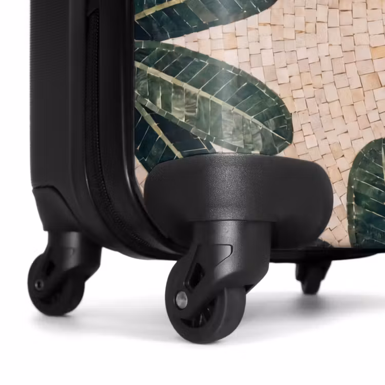 Koffer - Vogel – Mosaik – Tropisch – Natur – Bunt - Vogel - Mozaïek - Tropisch - Natuur - Kleurrijk NBS - Handbagage koffer - Volwassenen Unisex middel