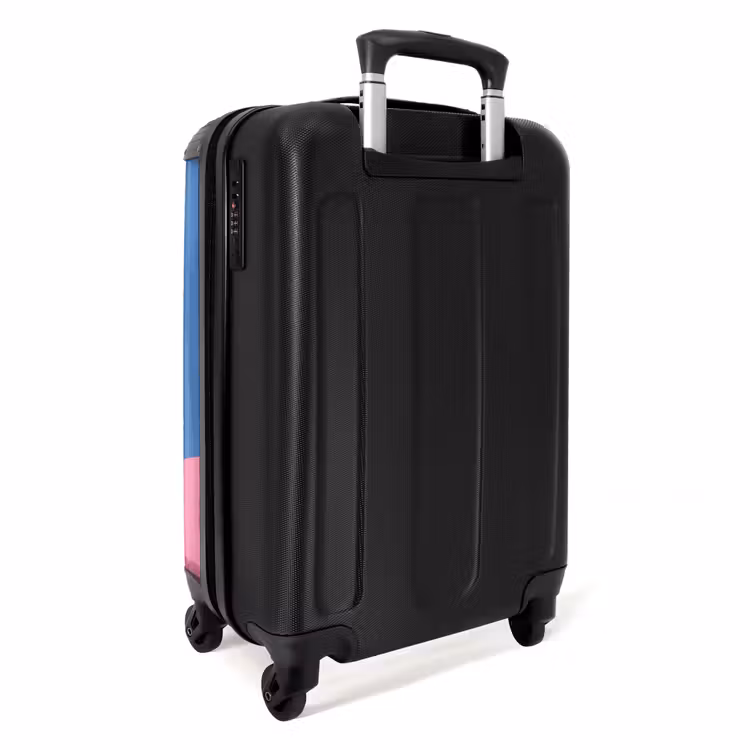 Koffer - Vogel – Paar – Tiere – Modern – Rosa - Vogel - Paar - Dieren - Modern - Roze NBS - Handbagage koffer - Vrouwen middel