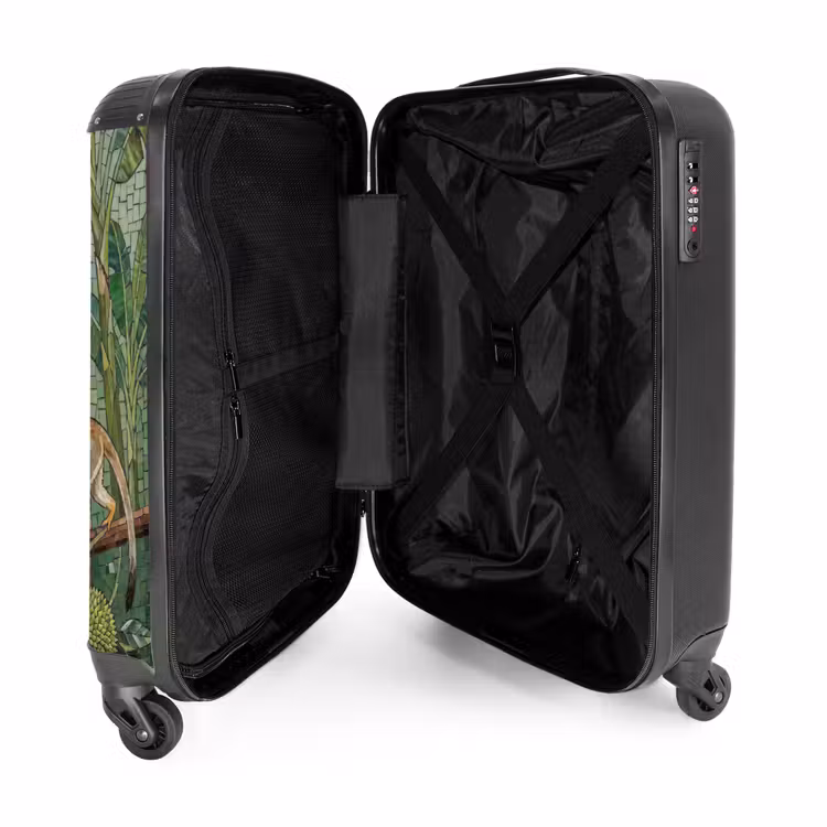 Koffer - Vogel – Tier – Dschungel – Mosaik – Natur - Vogel - Dier - Jungle - Mozaïek - Natuur NBS - Handbagage koffer - Volwassenen Unisex middel