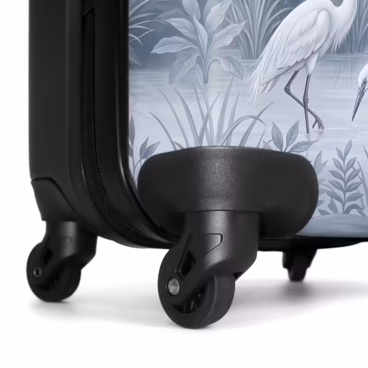Koffer - Vogel – Wasser – Tropisch – Natur – Blau - Vogel - Water - Tropisch - Natuur - Blauw NBS - Handbagage koffer - Volwassenen Unisex middel