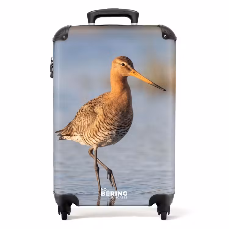 Koffer - Vogel – Watvogel – Wasser – Natur - Vogel - Steltloper - Water - Natuur NBS - Handbagage koffer - Volwassenen Unisex middel