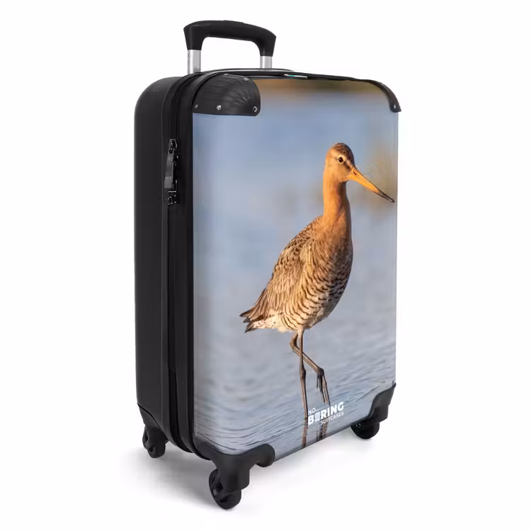 Koffer - Vogel – Watvogel – Wasser – Natur - Vogel - Steltloper - Water - Natuur NBS - Handbagage koffer - Volwassenen Unisex middel