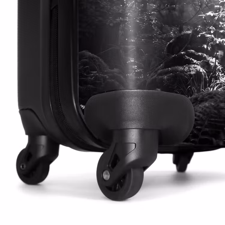 Koffer - Wald – Lichtstrahlen – Natur – Schwarz-Weiß - Bos - Lichtstralen - Natuur - Zwart-wit NBS - Handbagage koffer - Volwassenen Unisex middel
