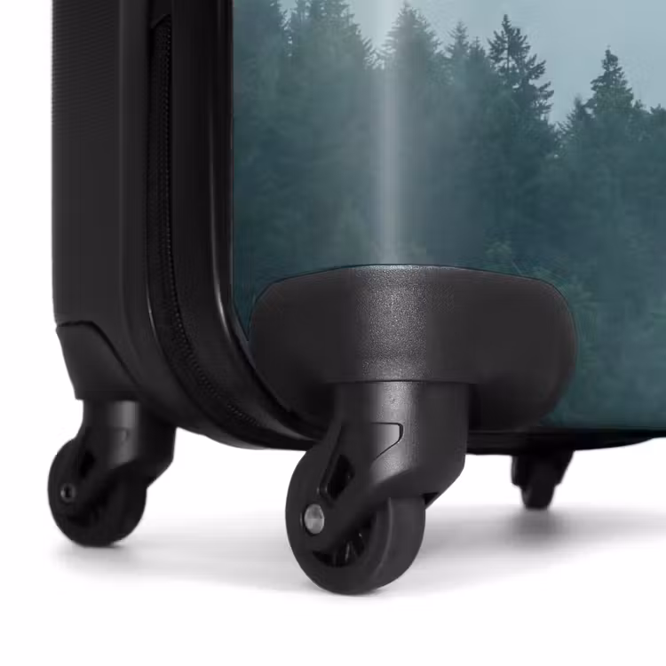 Koffer - Wald – Nebel – Vögel – Natur – Grün - Bos - Mist - Vogels - Natuur - Groen NBS - Handbagage koffer - Volwassenen Unisex middel