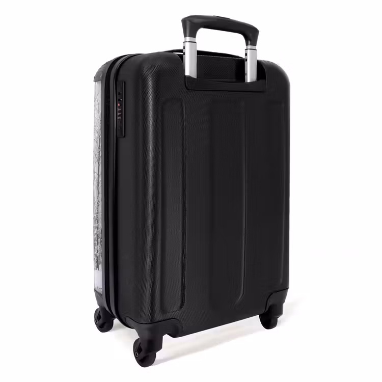 Koffer - Wald – Schnee – Weg – Winter – Stille - Bos - Sneeuw - Pad - Winter - Stilte NBS - Handbagage koffer - Volwassenen Unisex middel